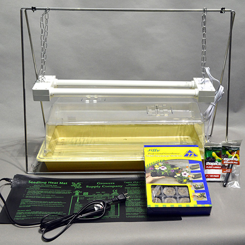 LED Seed Starter kit with tray and seeds